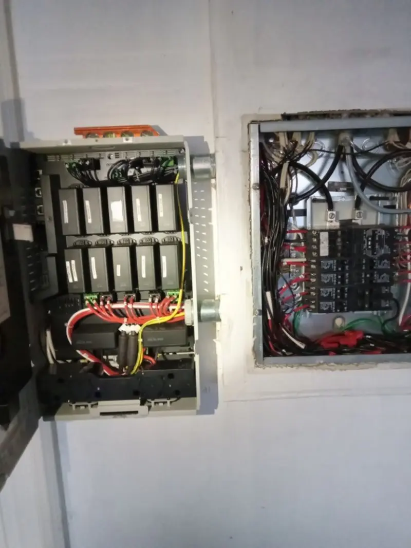 Electrical panel upgrade completed for Security Camera Wiring in Bergen